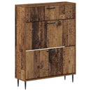 Sko skab HAARLEM 78 x 24 x 103 cm Konstrueret træ Gammelt træ