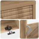 Sko skab HAARLEM 78 x 24 x 103 cm Konstrueret træ Artisan-eg
