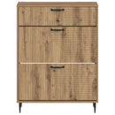 Sko skab HAARLEM 78 x 24 x 103 cm Konstrueret træ Artisan-eg