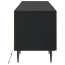 LED TV-skab Sort Konstrueret træ