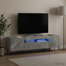LED TV-skab Betongrå Konstrueret træ