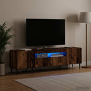 LED TV-skab Gammelt træ Konstrueret træ