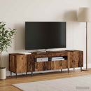 LED TV-skab Gammelt træ Konstrueret træ
