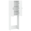Toilet Skab HAARLEM Hvid 66 x 25,5 x 190 cm Konstrueret træ