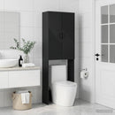 Toilet Skab HAARLEM Sort 66 x 25,5 x 190 cm Konstrueret træ