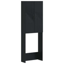 Toilet Skab HAARLEM Sort 66 x 25,5 x 190 cm Konstrueret træ