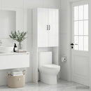 Toilet Skab HAARLEM Hvid højglans 66 x 25,5 x 190 cm