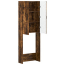 Toilet Skab HAARLEM Røget eg 66 x 25,5 x 190 cm Konstrueret træ