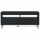 LED TV-skab Sort Konstrueret træ