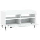 LED TV-skab Hvid Konstrueret træ