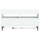 LED TV-skab Hvid Konstrueret træ