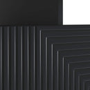 LED TV-skab Sort Konstrueret træ