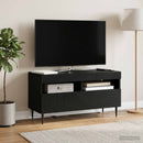 LED TV-skab Sort Konstrueret træ
