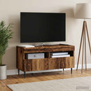 LED TV-skab Gammelt træ Konstrueret træ