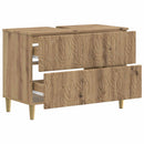 Badeværelsesskabsunder DELFT Artisan-eg 82 x 41 x 59 cm