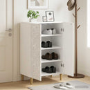 Sko skab DELFT 59,5 x 39,5 x 90 cm Konstrueret træ Hvid