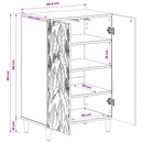 Sko skab DELFT 59,5 x 39,5 x 90 cm Konstrueret træ Sort