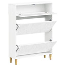 Sko skab DELFT 78 x 24 x 103 cm Konstrueret træ Hvid