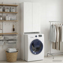 Toilet Skab DELFT Hvid 66 x 25,5 x 190 cm Konstrueret træ
