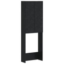 Toilet Skab DELFT Sort 66 x 25,5 x 190 cm Konstrueret træ