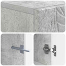 Toilet Skab DELFT Betongrå 66 x 25,5 x 190 cm Konstrueret træ