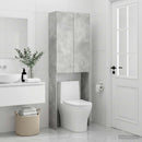 Toilet Skab DELFT Betongrå 66 x 25,5 x 190 cm Konstrueret træ