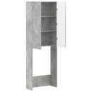 Toilet Skab DELFT Betongrå 66 x 25,5 x 190 cm Konstrueret træ
