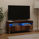 LED TV-skab Gammelt træ Konstrueret træ