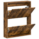 Vægmonteret Skoskab HOORN 71 x 17 x 86 cm Konstrueret træ