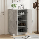 Sko skab HOORN 59,5 x 39,5 x 87 cm Konstrueret træ Betongrå