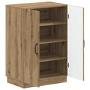 Sko skab HOORN 59,5 x 39,5 x 87 cm Konstrueret træ Artisan-eg