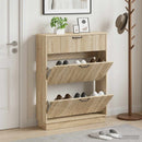 Sko skab HOORN 78 x 24 x 100 cm Konstrueret træ Sonoma-eg