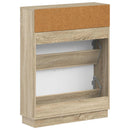 Sko skab HOORN 78 x 24 x 100 cm Konstrueret træ Sonoma-eg
