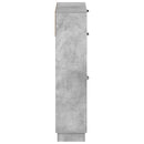 Sko skab HOORN 78 x 24 x 100 cm Konstrueret træ Betongrå
