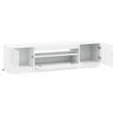 LED TV-skab Hvid Konstrueret træ