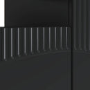 LED TV-skab Sort Konstrueret træ