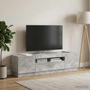 LED TV-skab Betongrå Konstrueret træ