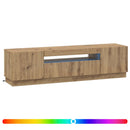 LED TV-skab Artisan-eg Konstrueret træ