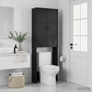 Toilet Skab HOORN Sort 66 x 25,5 x 190 cm Konstrueret træ