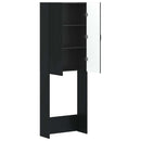 Toilet Skab HOORN Sort 66 x 25,5 x 190 cm Konstrueret træ