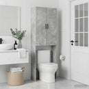 Toilet Skab HOORN Betongrå 66 x 25,5 x 190 cm Konstrueret træ