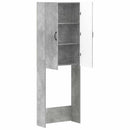 Toilet Skab HOORN Betongrå 66 x 25,5 x 190 cm Konstrueret træ
