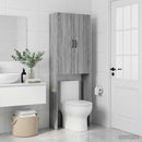 Toilet Skab HOORN Grå Sonoma 66 x 25,5 x 190 cm Konstrueret træ