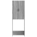 Toilet Skab HOORN Grå Sonoma 66 x 25,5 x 190 cm Konstrueret træ