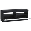 LED TV-skab Sort Konstrueret træ