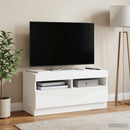 LED TV-skab Hvid Konstrueret træ