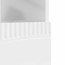 LED TV-skab Hvid højglans Konstrueret træ