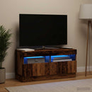 LED TV-skab Gammelt træ Konstrueret træ