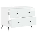 Badeværelsesskabsunder BREDA Hvid højglans 82 x 41 x 59 cm