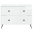 Badeværelsesskabsunder BREDA Hvid højglans 82 x 41 x 59 cm